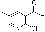 2-氯-5-甲基吡啶-3-甲醛分子结构 (CAS 92444-99-0)