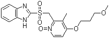 雷贝拉唑砜 N-氧化物分子结构 (CAS 924663-37-6)