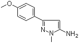 3-(4-甲氧基苯基)-1-甲基-1H-吡唑-5-胺分子结构 (CAS 92469-35-7)