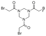 1,1',1''-(1,3,5-三嗪烷-1,3,5-三基)三(2-溴乙烷-1-酮)分子结构 (CAS 92531-02-7)