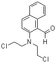 2-[二(2-氯乙基)氨基]-1-萘甲醛分子结构 (CAS 92553-57-6)