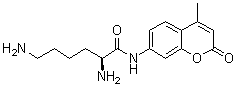 (2S)-2,6-二氨基-N-(4-甲基-2-氧代-2H-1-苯并吡喃-7-基)己酰胺分子结构 (CAS 92605-76-0)