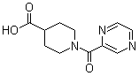 1-(2-吡嗪基羰基)-4-哌啶甲酸分子结构 (CAS 926211-24-7)