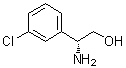 (betaR)-beta-氨基-3-氯苯乙醇分子结构 (CAS 926291-77-2)
