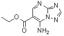 7-氨基-[1,2,4]三唑并[1,5-a]嘧啶-6-羧酸乙酯分子结构 (CAS 92673-40-0)