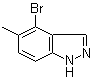 4-溴-5-甲基-1H-吲唑分子结构 (CAS 926922-40-9)