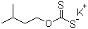 异戊基黄原酸钾分子结构 (CAS 928-70-1)