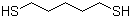 structure of CAS# 928-98-3, 1,5-Pentanedithiol;Pentamethylene dimercaptan