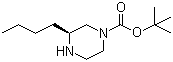 (3S)-3-丁基-1-哌嗪甲酸叔丁酯分子结构 (CAS 928025-60-9)