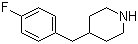 structure of CAS# 92822-02-1, 4-(4'-Fluorobenzyl)piperidine