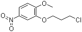 2-(3-氯丙氧基)-1-甲氧基-4-硝基苯分子结构 (CAS 92878-95-0)