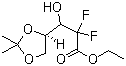 Ethyl 3-(2,2-dimethyl-1,3-dioxolan-4-yl)-2,2-difluoro-3-hydroxypropionate molecular structure (CAS 928797-50-6)