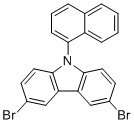 3,6-二溴-N-(1-萘基)咔唑分子结构 (CAS 929103-28-6)