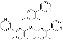 Tri[2,4,6-trimethyl-3-(3-pyridyl)phenyl]borane molecular structure (CAS 929203-02-1)