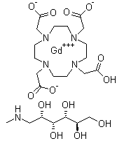 钆特酸葡甲胺分子结构 (CAS 92943-93-6)
