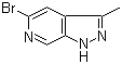 5-Bromo-3-methyl-1H-pyrazolo[3,4-c]pyridine molecular structure (CAS 929617-30-1)