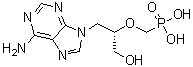 9-[(S)-3-羟基-2-(膦酰甲氧基)丙基]腺嘌呤分子结构 (CAS 92999-29-6)
