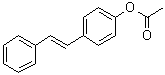 4-(2-苯乙烯基)苯酚 1-乙酸酯分子结构 (CAS 93022-30-1)