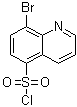8-溴-5-喹啉磺酰氯分子结构 (CAS 930396-14-8)