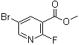5-溴-2-氟-3-吡啶羧酸甲酯分子结构 (CAS 931105-37-2)