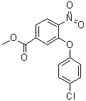 3-(4-氯苯氧基)-4-硝基苯甲酸甲酯分子结构 (CAS 931414-11-8)