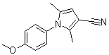 1-(4-甲氧基苯基)-2,5-二甲基-1H-吡咯-3-甲腈分子结构 (CAS 931734-08-6)