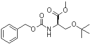 O-(叔丁基)-N-[苄氧羰基]-D-丝氨酸甲酯分子结构 (CAS 93204-37-6)