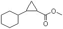 2-环己基环丙烷甲酸甲酯分子结构 (CAS 93257-18-2)