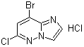 8-溴-6-氯咪唑并[1,2-b]哒嗪盐酸盐分子结构 (CAS 933034-89-0)