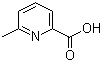 6-甲基-2-吡啶甲酸分子结构 (CAS 934-60-1)