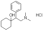 1-[2-(二甲基氨基)-1-苯基乙基]环己醇盐酸盐分子结构 (CAS 93413-82-2)