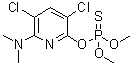 硫代磷酸 O-[3,5-二氯-6-(二甲基氨基)-2-吡啶基] O,O-二甲基酯分子结构 (CAS 934199-04-9)