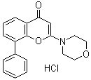 2-(4-Morpholinyl)-8-phenyl-4H-1-benzopyran-4-one hydrochloride molecular structure (CAS 934389-88-5)