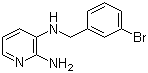 2-氨基-3-(3-溴苄基氨基)吡啶分子结构 (CAS 934537-52-7)