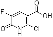 2-氯-5-氟-6-氧代-1,6-二氢吡啶-3-羧酸分子结构 (CAS 934639-56-2)
