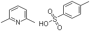 2,6-二甲基吡啶对甲苯磺酸盐分子结构 (CAS 93471-41-1)