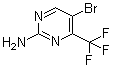 2-氨基-5-溴-4-三氟甲基嘧啶分子结构 (CAS 935534-47-7)