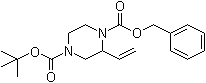 2-乙烯基-1,4-哌嗪二甲酸 4-叔丁基 1-苄基酯分子结构 (CAS 935544-55-1)
