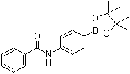 4-(苯甲酰氨基)苯硼酸频哪醇酯分子结构 (CAS 935660-75-6)