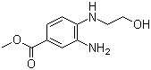 3-氨基-4-((2-羟乙基)氨基)苯甲酸甲酯分子结构 (CAS 936348-52-6)