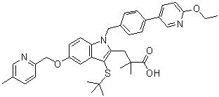结构式 CAS# 936350-00-4, Fiboflapon