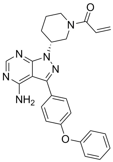 依鲁替尼分子结构 (CAS 936563-96-1)