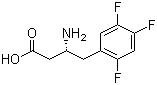 (R)-3-氨基-4-(2,4,5-三氟苯基)丁酸分子结构 (CAS 936630-57-8)