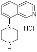 8-(1-哌嗪基)异喹啉盐酸盐分子结构 (CAS 936643-79-7)