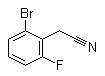 structure of CAS# 936693-22-0, 2-Bromo-6-fluorobenzeneacetonitrile;(2-Bromo-6-fluorophenyl)acetonitrile