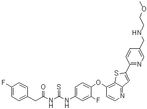 Glesatinib molecular structure (CAS 936694-12-1)