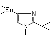 2-叔丁基-1-甲基-4-(三甲基锡烷基)-1H-咪唑分子结构 (CAS 936718-20-6)