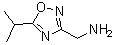 5-(1-Methylethyl)-1,2,4-oxadiazole-3-methanamine molecular structure (CAS 936940-30-6)