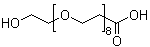 3-[(23-羟基-3,6,9,12,15,18,21-七氧杂二十三烷-1-基)氧基]丙酸分子结构 (CAS 937188-60-8)