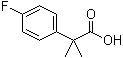 2-(4-氟苯基)-2-甲基丙酸分子结构 (CAS 93748-19-7)